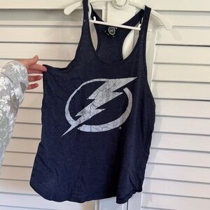 Tampa Bay Lightning Women's Navy Racerback Tank